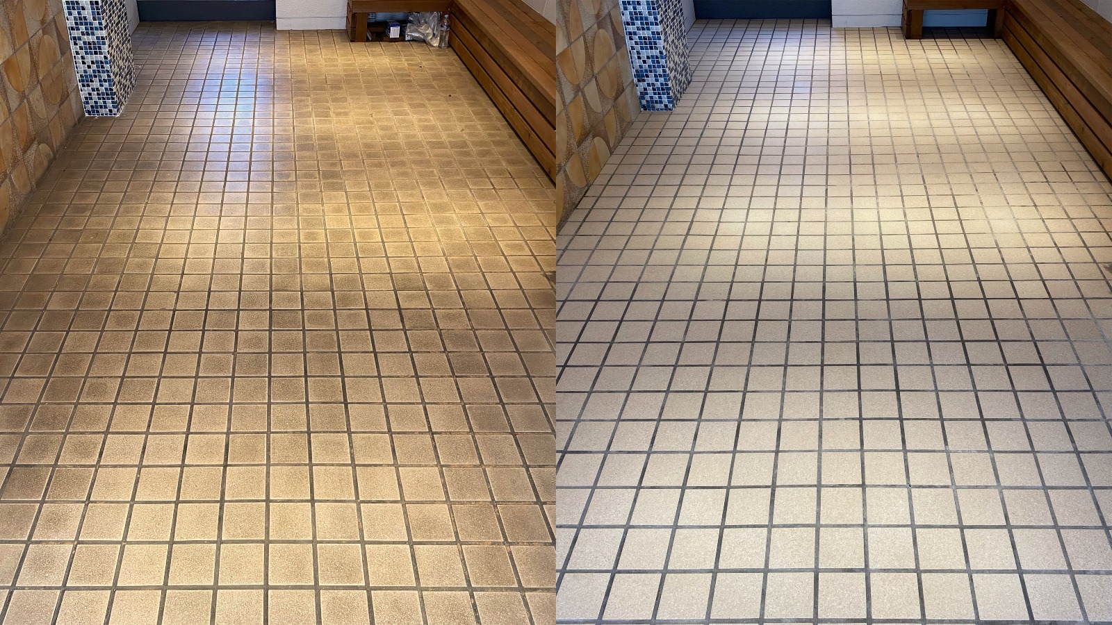 Antes e depois - Piso porcelanato